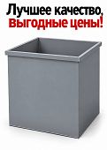 Контейнер бак для мусора мусорный 0 75 куб.м ТБО серый