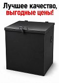 Контейнер бак для мусора 0 75 куб.м мусорный ТБО с крышкой черный