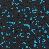 Рулонное резиновое напольное покрытие 6 мм черно-синее 15% 