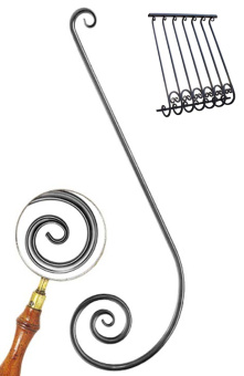 Кованый элемент ковки металлический орнамент Балясина БО-2.2 295х880