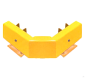 Стеновой складской отбойник металлический для защиты стен складов стеллажей швеллер защитный Угловой 350*350