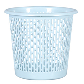 Корзина Ведро для мусора туалета офисная мусорка Mantella 481Г-П Полоса Голубой 21 литр